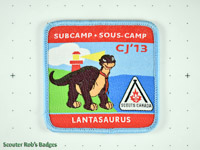 CJ'13 12th Canadian Jamboree Subcamp Lantasaurus [CJ JAMB 12-06a]